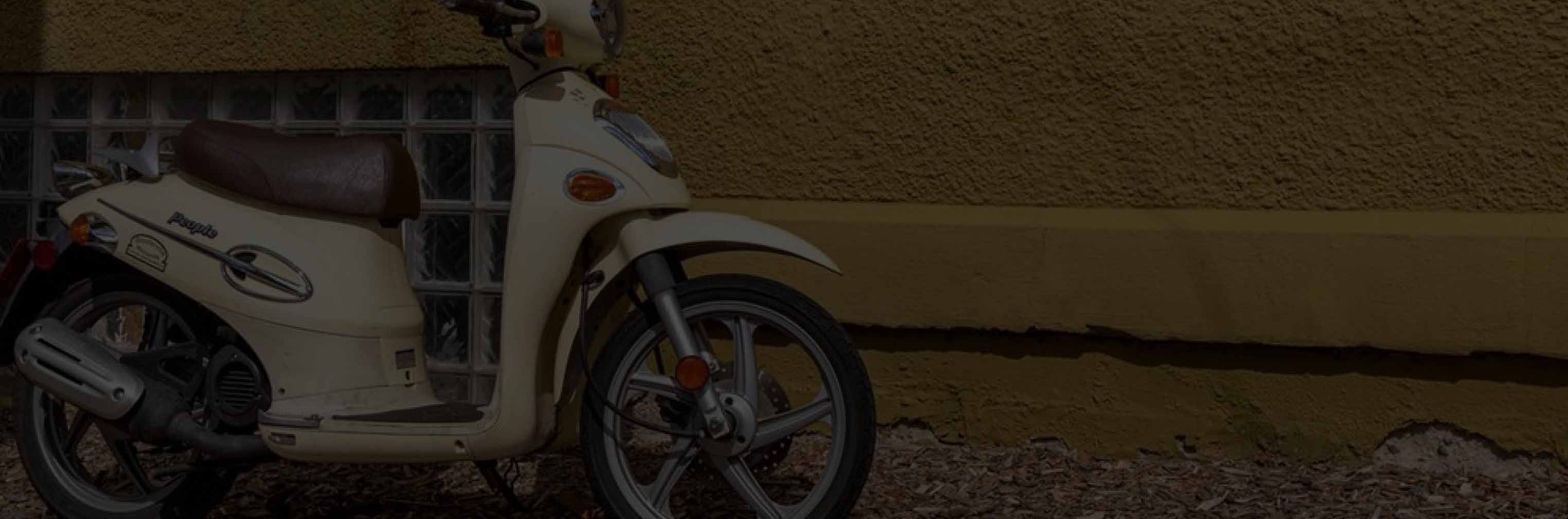 Kymco electric scooter parked