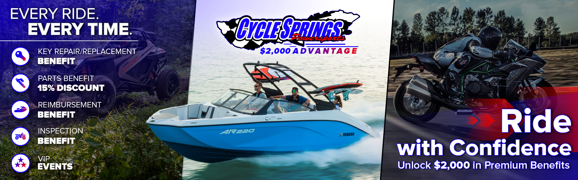 Go to cyclesprings.com (member-benefits-with--cycle-springs-advantage subpage)
