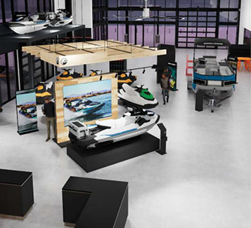 Interior Sea-Doo Showroom