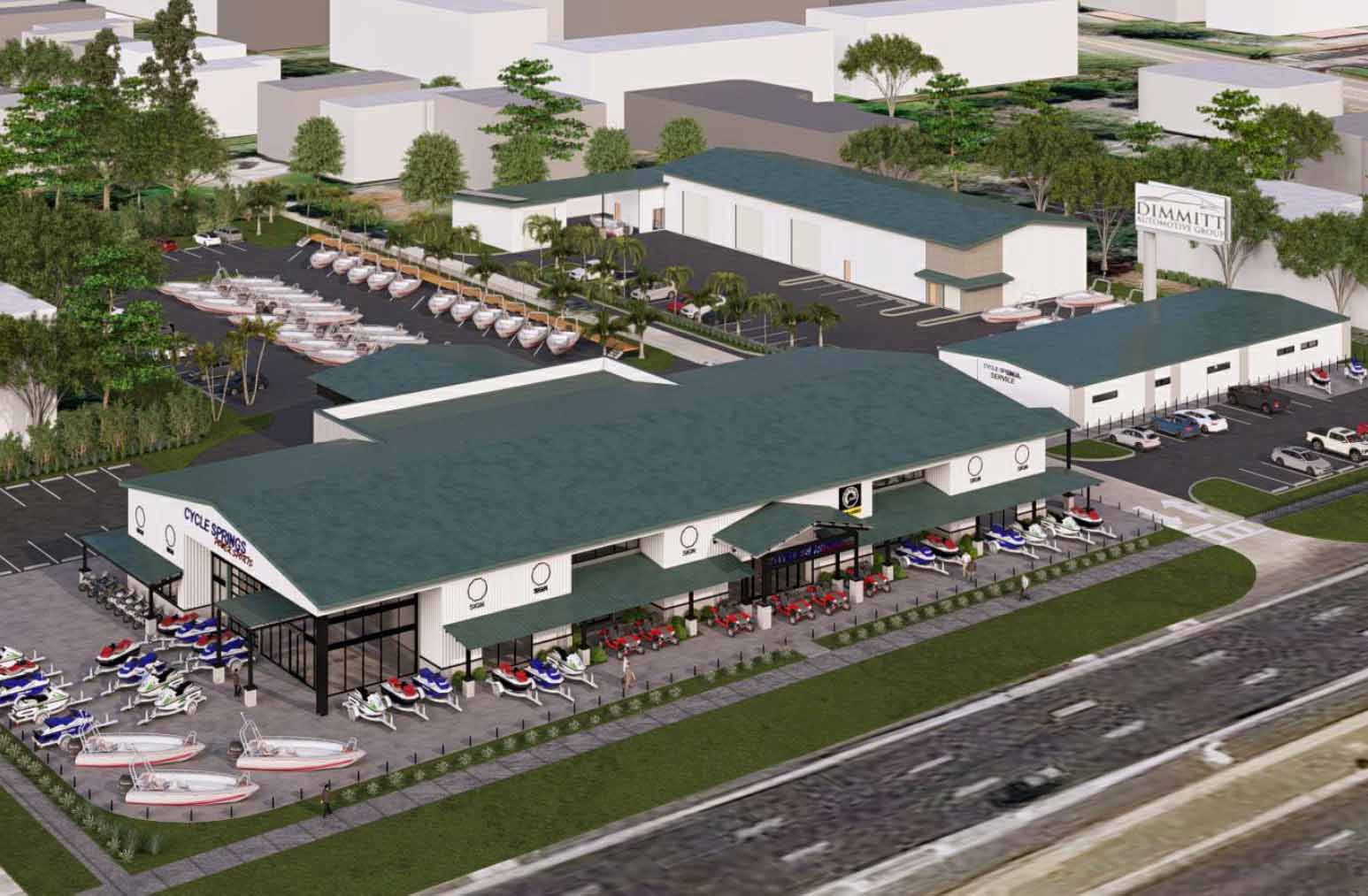 Top down Exterior facility